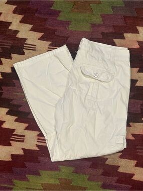 Women’s Casual Cargo Pants in Off-White